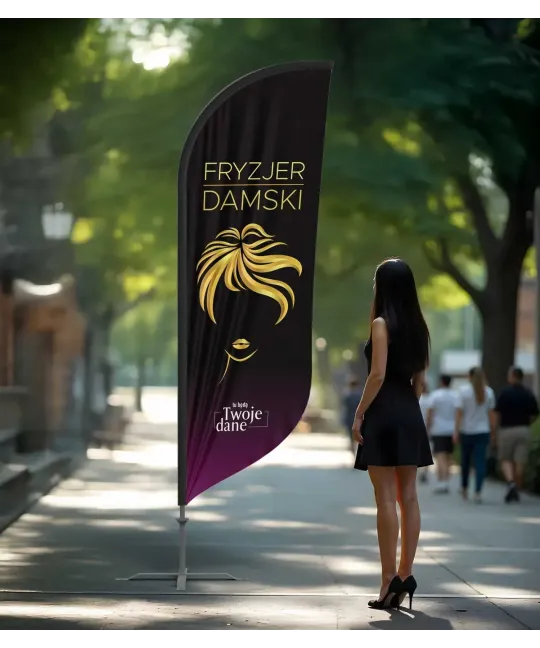"Winder Hairdresser Style No. 11" - Reklaminė vėliava - PROflagi