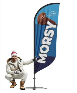 Beachflag Advertising Flag No. 2 - Ideal for walrus and winter events
