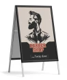 Hliníková reklamní stolička Barber Shop č. 25