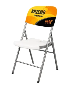 Event folding chair White with cover