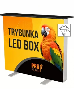 LED Box illuminated stand - effective advertising for trade fairs and events