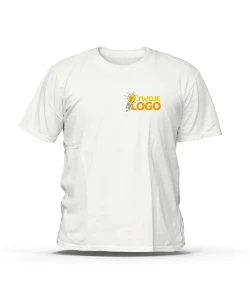 Bedrucktes weißes Firmen-T-Shirt