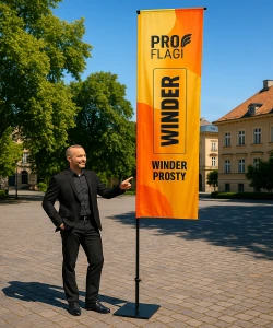 Winder Beachflag - gerader Mast