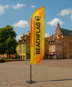 Navíjač L 4,5 m vlajková plachta Beachflag