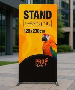 Textile Stand 120x230cm - Presentation of Advertising at Trade Fairs and Events | PROflags.pl