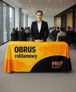 Obrus reklamowy firmowy z nadrukiem