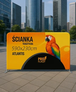 Ścianka tekstylna PROSTA 590x230cm