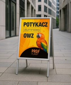 Potykacz reklamowy OWZ Aurora srebrny