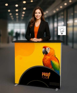 LED Box backlit stand - impressive advertising for trade fairs and events
