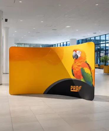 Zakřivená textilní stěna 400 cm - PROflagi
