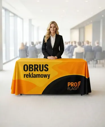 Obrus reklamowy firmowy z nadrukiem - PROflagi