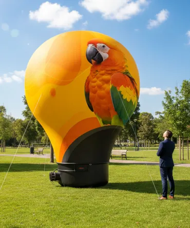 Pneumaticky reklamni balon 4 m s 360 potiskem - eventovy gigant - PROflagi