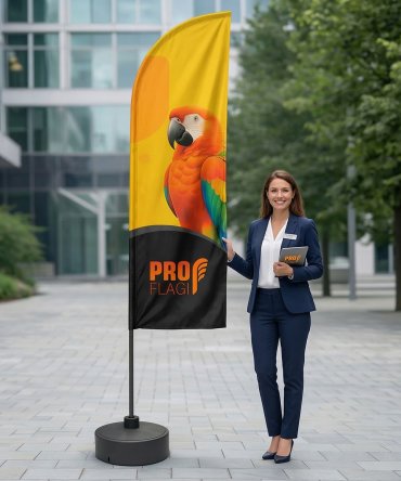 Winder S 2,6m Flaga Batfan Beachflag - PROflagi