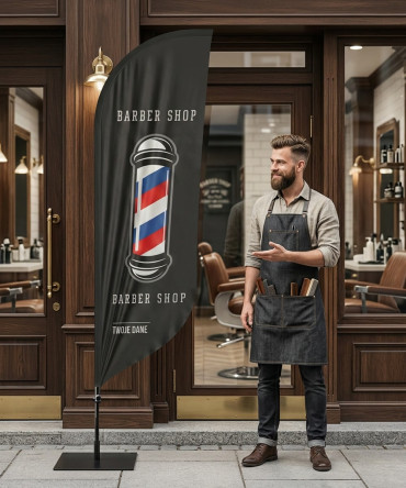 Barber 3  Beachflag Winder Flaga - lifestyle