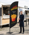 Frytki nr 2 Beachflag Winder Flaga - lifestyle