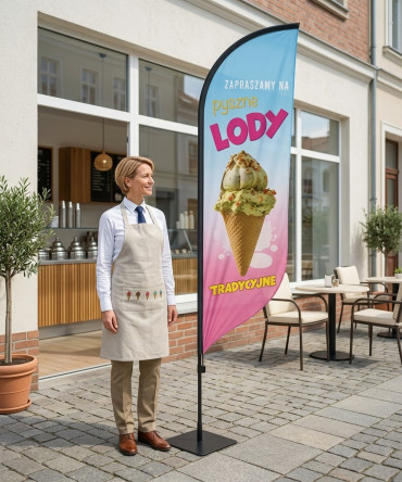 Lody nr 1 Beachflag Winder Flaga - lifestyle