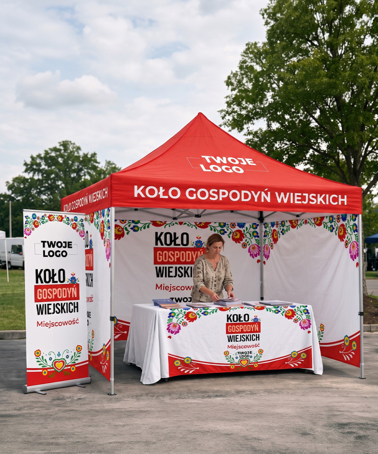 Namiot 3x3 m dla Koła Gospodyń Wiejskich | PROflagi