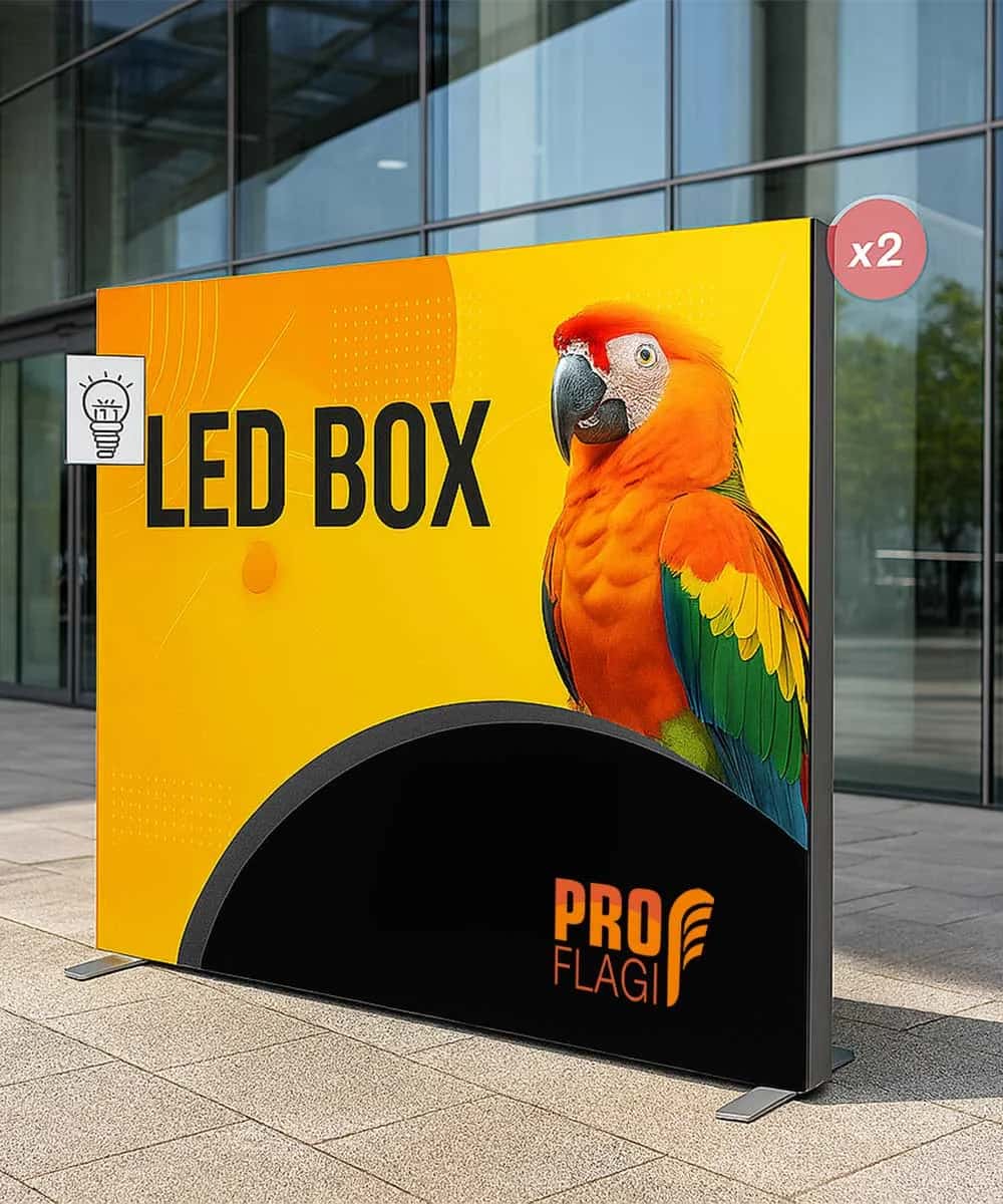 LED BOX wall 200x200cm | PROflagi