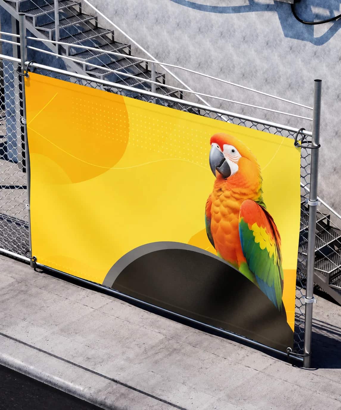 Advertising banner with UV printing – Product image