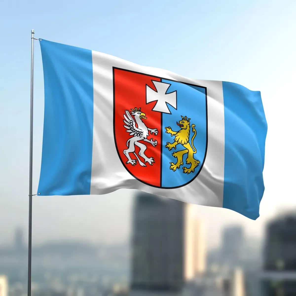 Regionalflagge Podkarpackie – nach Maß – Produktbild