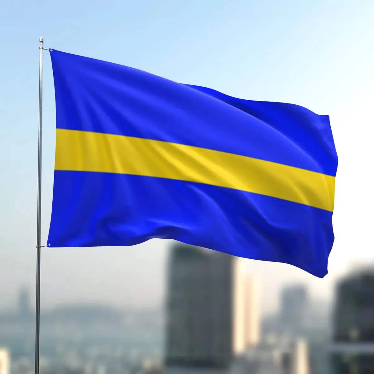 Regionalflagge Śląskie – nach Maß – Produktbild