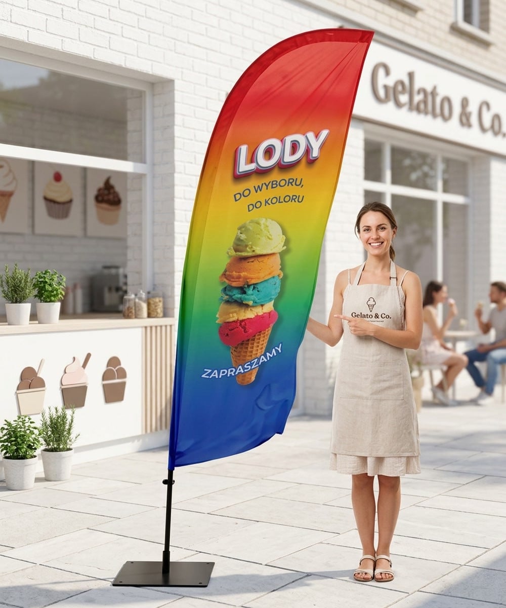 Lody nr 2 Beachflag Winder Flaga