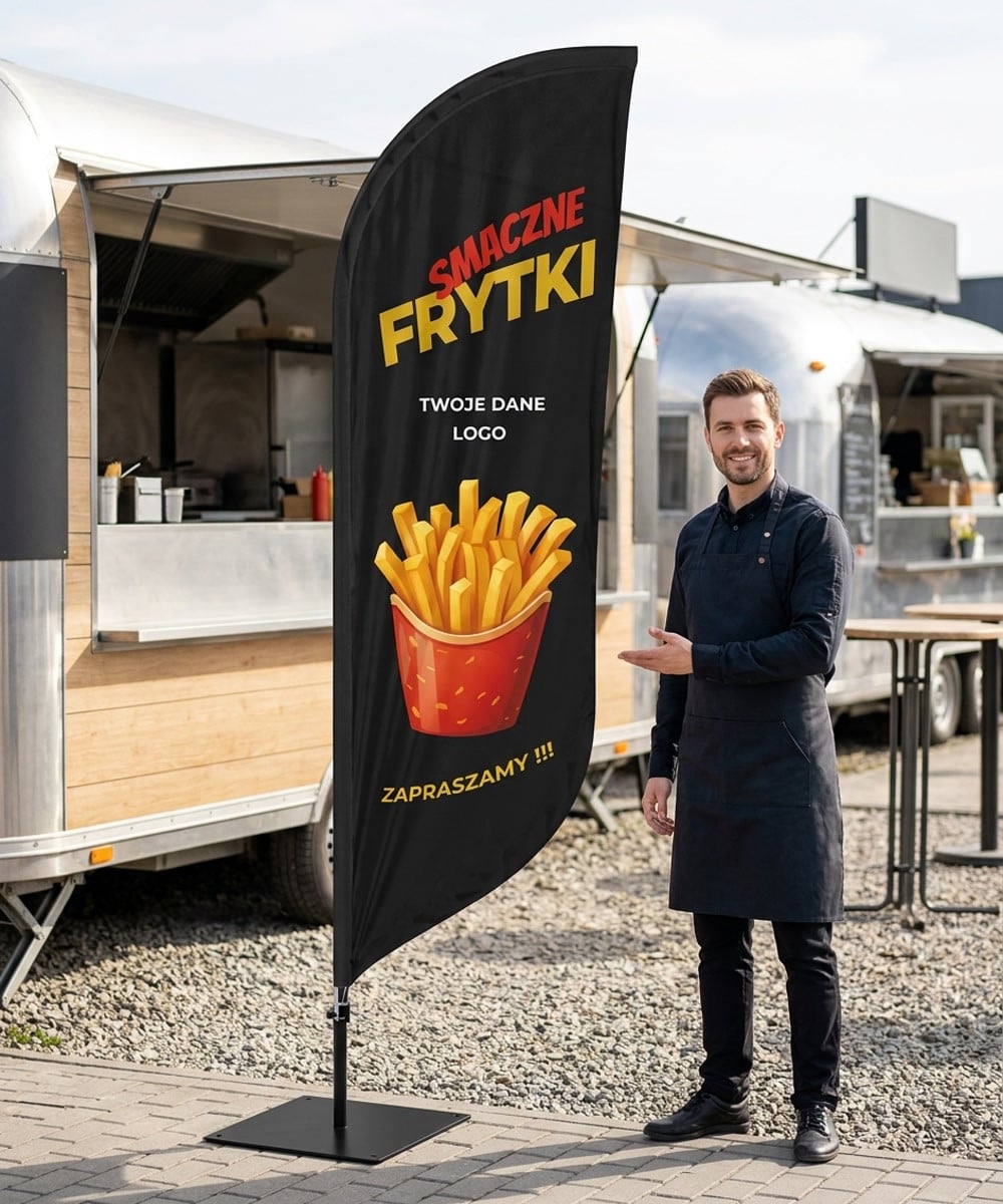 Frytki nr 2 Beachflag Winder Flaga