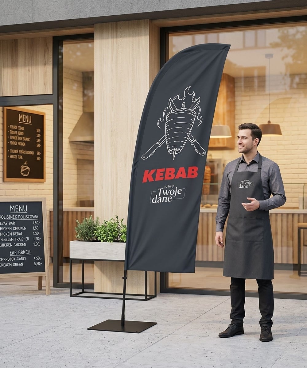 Kebab Nr. 6 Beachflag Winder Flag