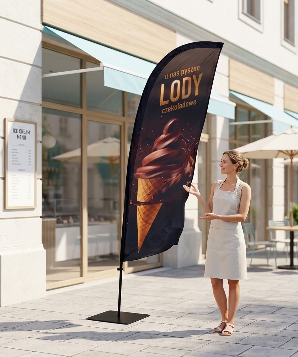 Eiscreme Nr. 15 Beachflag Winder Flag