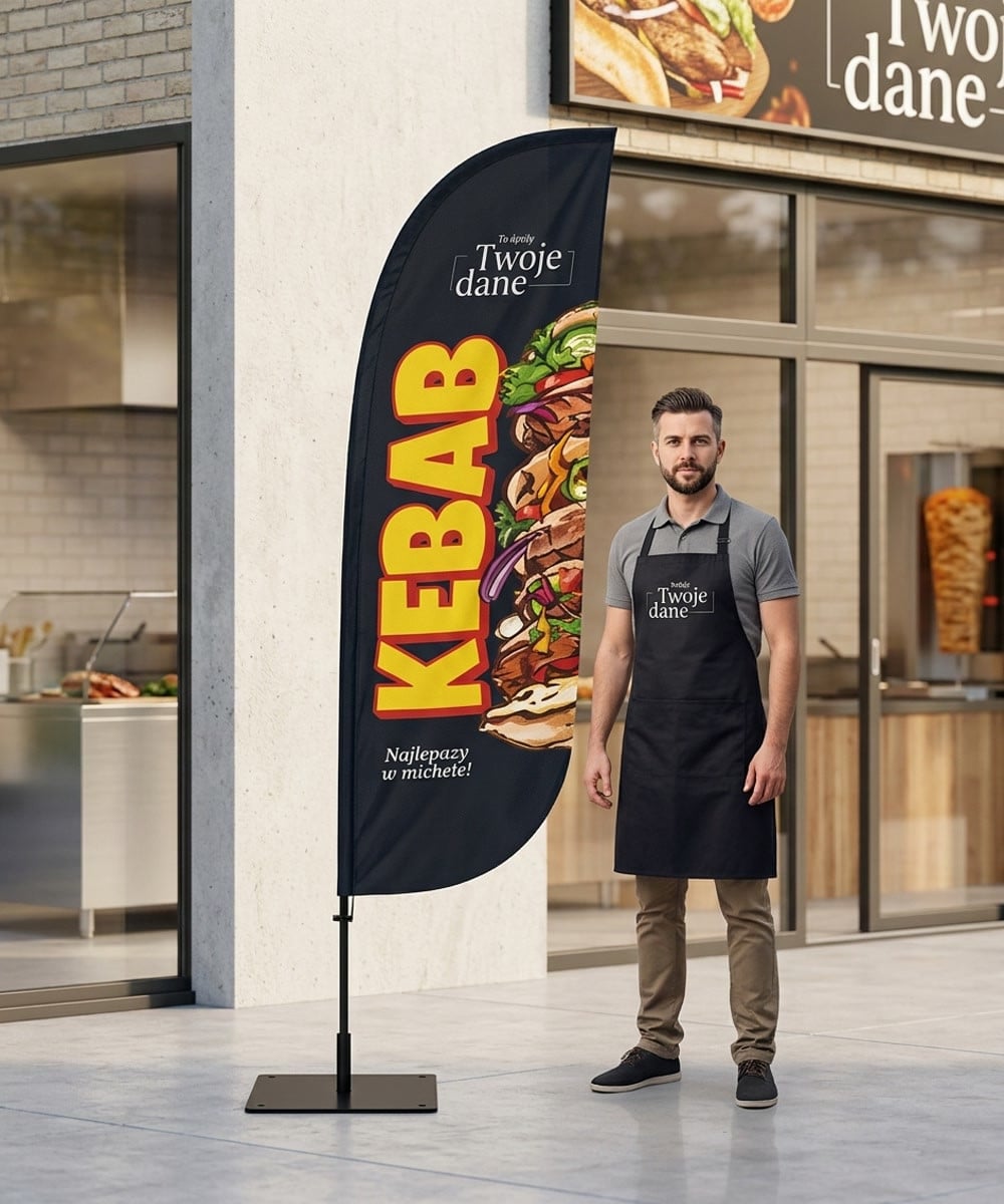 Kebab Nr. 2 Beachflag Winder Flag
