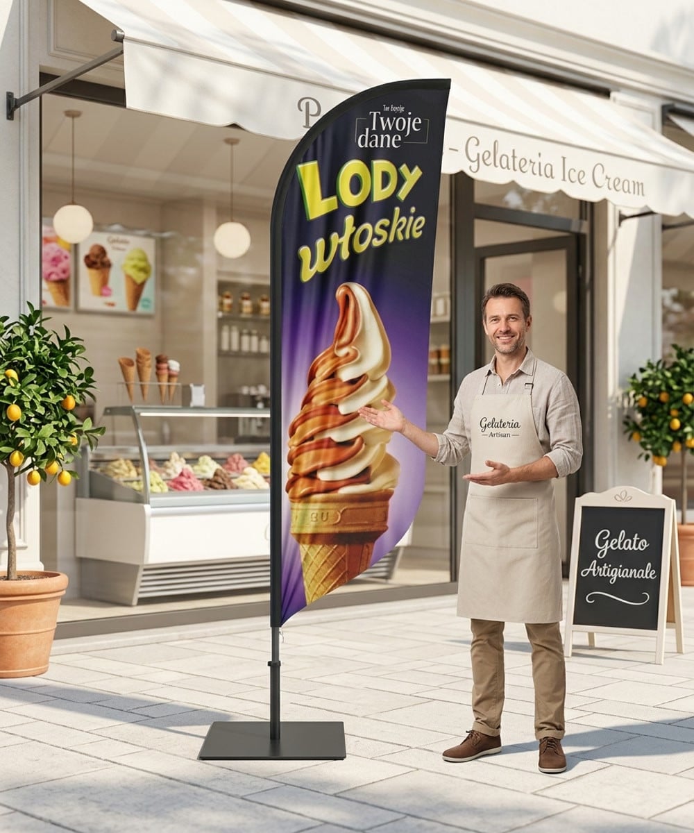 Lody nr 30 Beachflag Winder Flaga