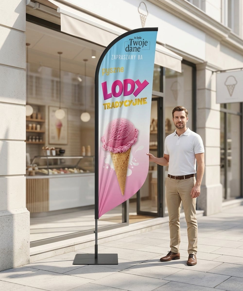 Lody nr 32 Beachflag Winder Flaga