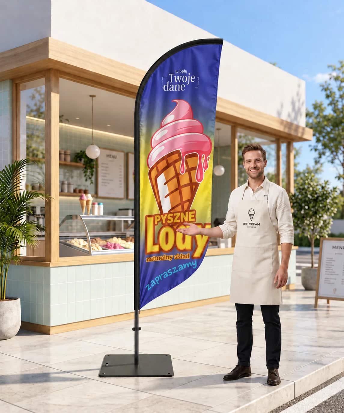 Beachflag Eis – Motiv 19 – Produktbild