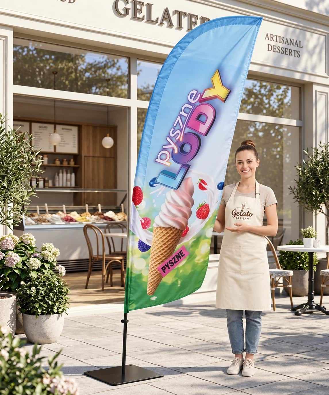 Beachflag Eis – Motiv 25 – Produktbild
