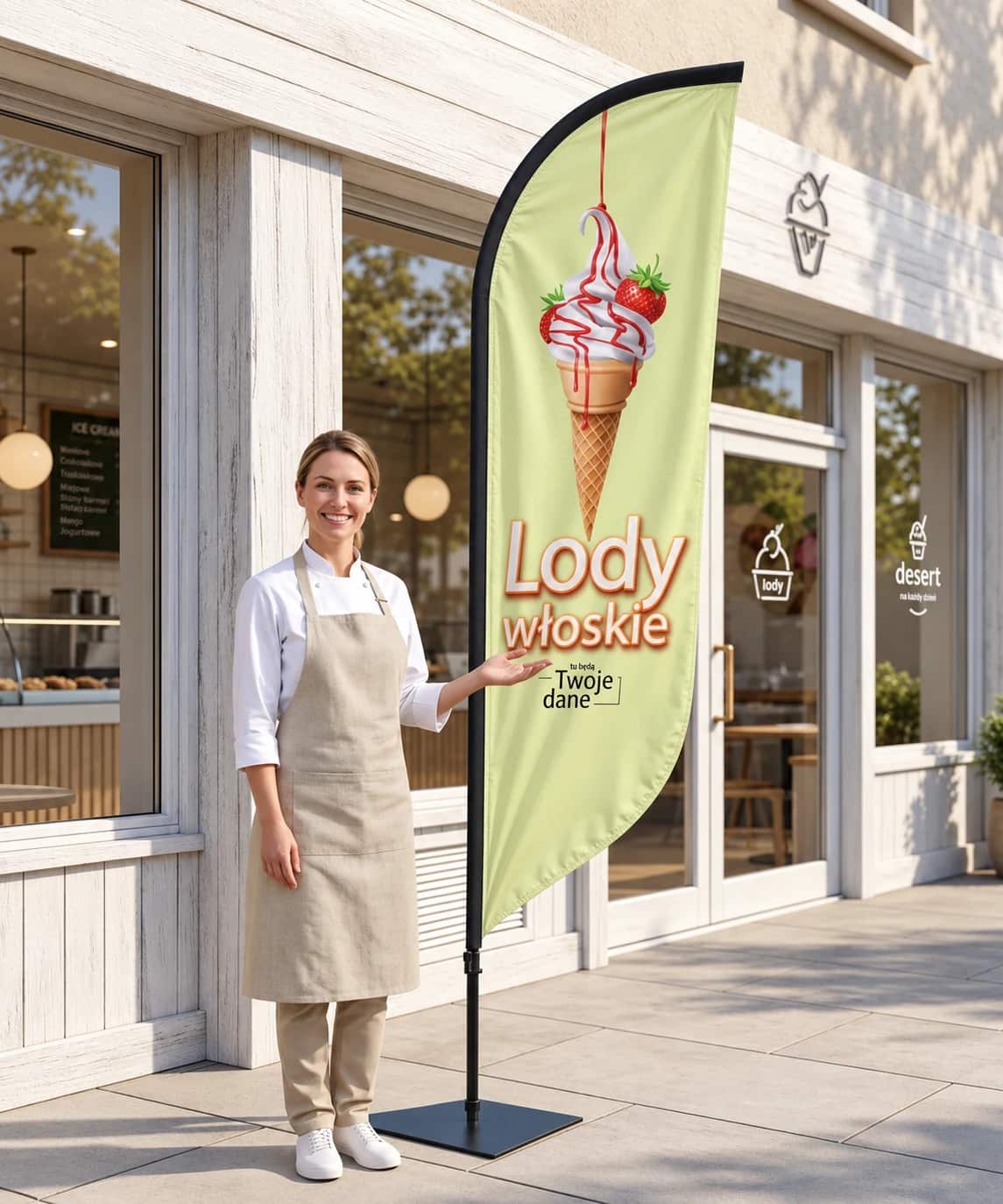 Beachflag Eis – Motiv 29 – Produktbild